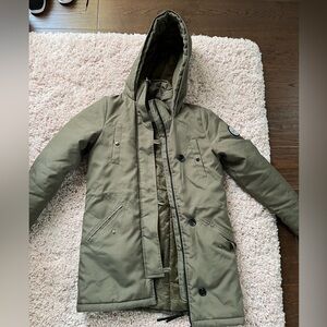 Army green winter jacket